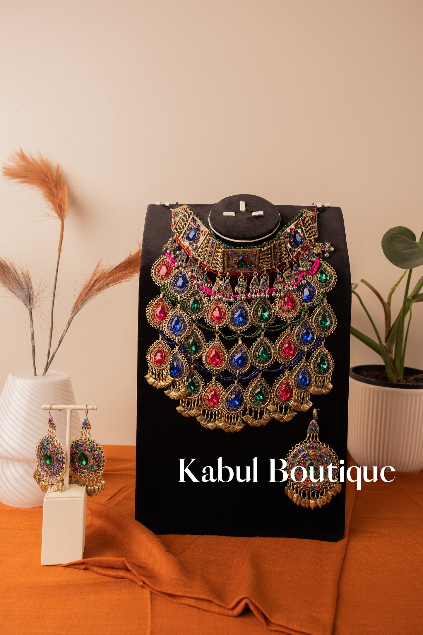 Afghan Jewelry Rainbow 3 layers set