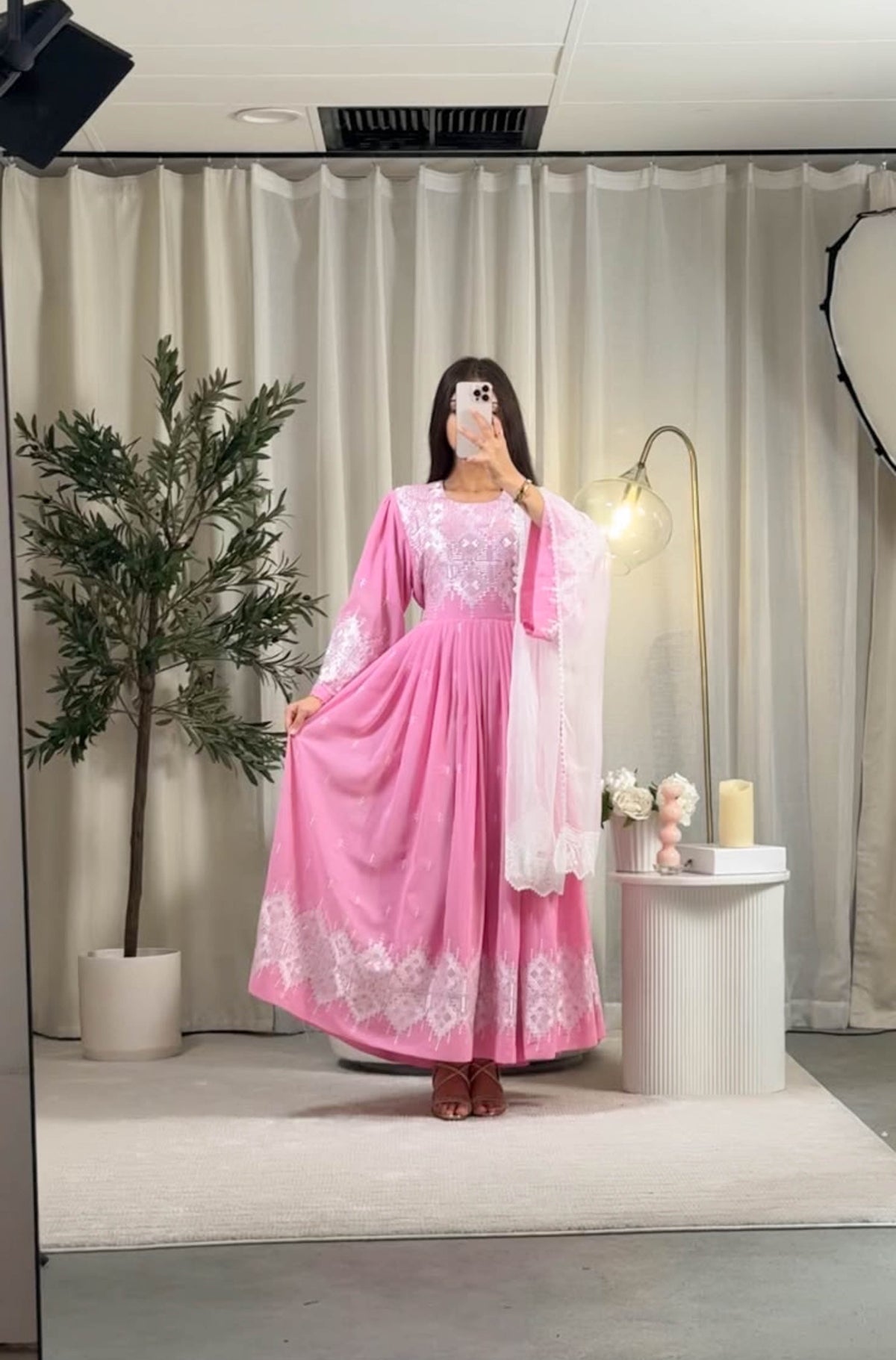 Rosé Garden Dress
